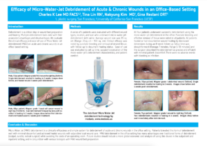Case Study on Micro water jet debridement system
